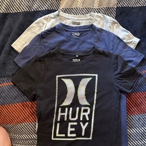 901 Hurley Kids' Trio T-Shirt Set - Black, Navy, Gray Sz7/8